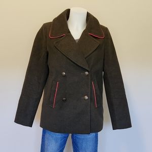Express Olive Army Peacoat